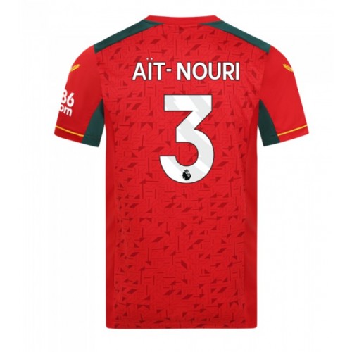 Wolves Rayan Ait-Nouri #3 Gostujuci Dres 2023-24 Kratak Rukav